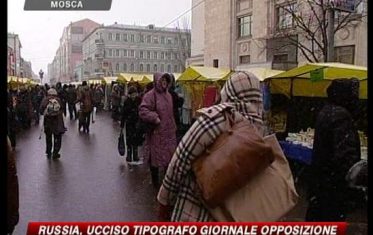 Russia, ucciso tipografo di giornale dell'opposizione