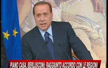 Casa, Berlusconi: fino a 20 per cento volumetria in più