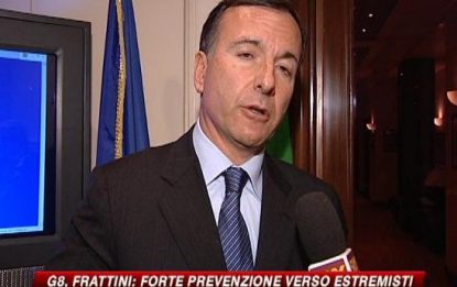 Frattini: "Tolleranza zero per i violenti del G8"