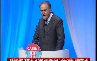 Cesa: contro la crisi Berlusconi vuole solo più poteri
