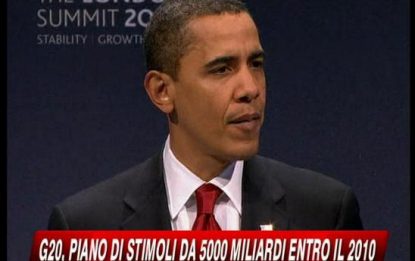 G20, Obama: "Svolta senza precedenti"