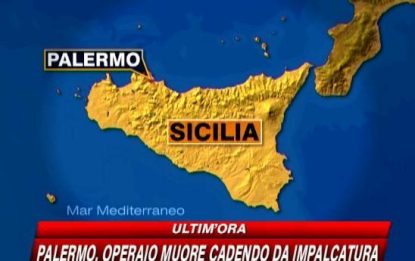 Palermo, operaio muore cadendo da impalcatura