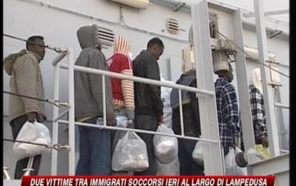 Due vittime tra immigrati soccorsi al largo Lampedusa