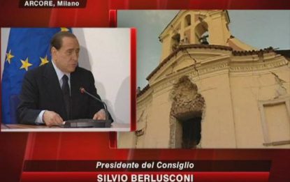 Terremoto Abruzzo, Berlusconi: firmato stato emergenza