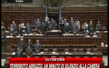 Terremoto Abruzzo, il cordoglio della Camera