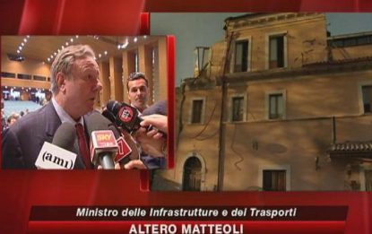 Terremoto Abruzzo, Matteoli: no polemiche ma soluzioni