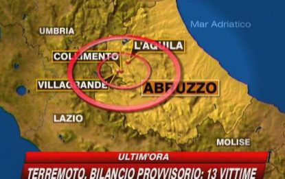 Terremoto in Abruzzo, diverse vittime: tra loro 5 bimbi