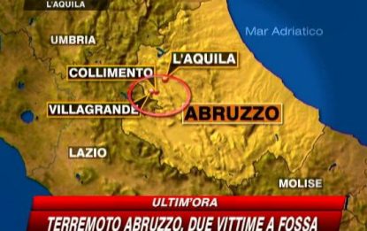 Forte terremoto in Abruzzo, vittime