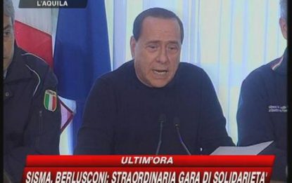 Terremoto in Abruzzo, Berlusconi: 8500 soccorritori