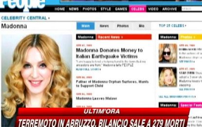 Madonna, una donazione per l'Abruzzo