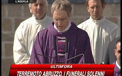 Terremoto, il messaggio del Papa ai funerali