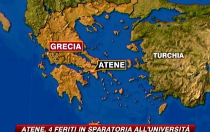 Atene, 4 feriti in sparatoria all'Università