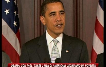 Usa, Obama promette un piano fiscale scacciacrisi