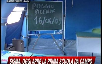 Abruzzo, apre oggi la prima scuola da campo