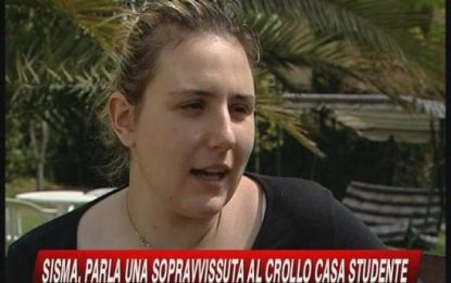 Sisma Abruzzo, la testimonianza di una sopravvissuta