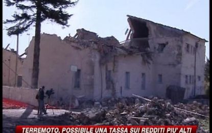 Abruzzo, una tassa ai ricchi per aiutare i terremotati