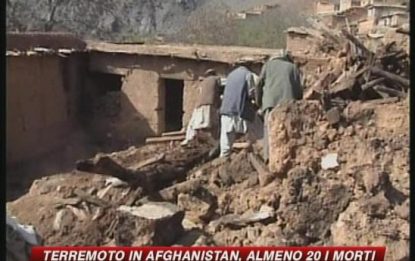 Terremoto in Afghanistan: almeno 20 morti