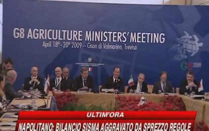 Agricoltura, Zaia al G8 sul tema: no a speculazioni