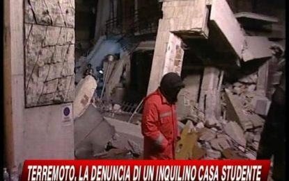Nuova scossa in Abruzzo. Un arresto per sciacallaggio