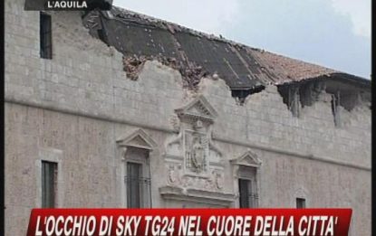 L'Aquila, le immagini del centro storico distrutto