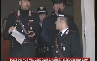 Maxi blitz dei Ros nel Crotonese, sequestrati 30 mln