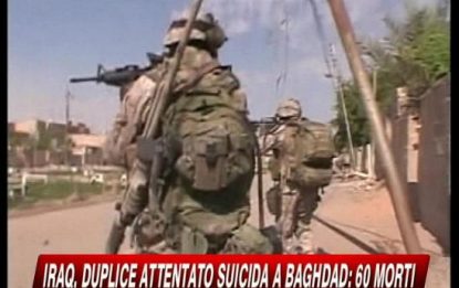 Doppio attentato a Baghdad, almeno 60 morti