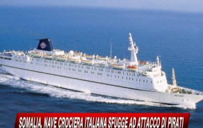 Somalia, nave crociera italiana sfugge a pirati