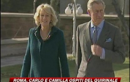 Roma, Carlo e Camilla ospiti del Quirinale