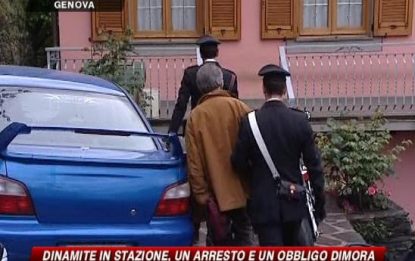 Genova, dinamite in stazione: un arresto e un obbligo dimora