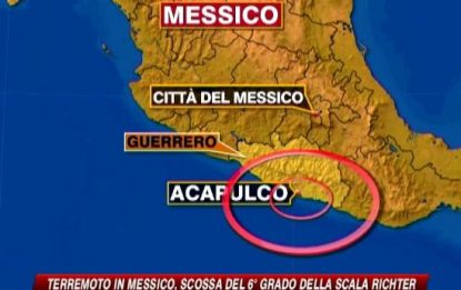 Terremoto in Messico, scossa del 6° grado Richter
