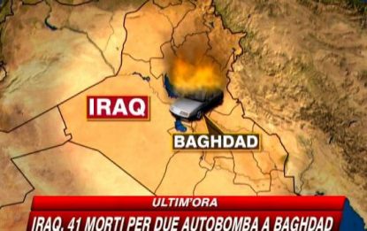 Doppio attentato a Baghdad: oltre 40 morti