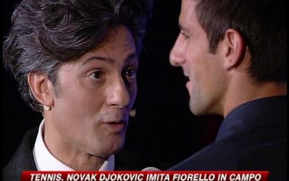 Djokovic imita Fiorello