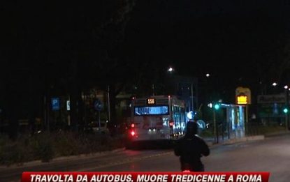 Roma, 13enne investita e uccisa da un bus