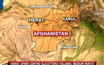 Herat, spari contro elicottero italiano: nessun ferito