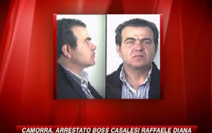 Camorra, arrestato il boss dei Casalesi Raffaele Diana