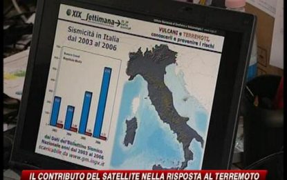 Abruzzo, in campo il satellite contro il terremoto