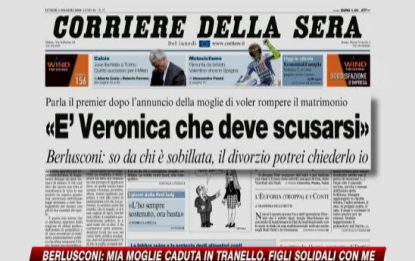 Berlusconi: "E' Veronica che deve scusarsi"