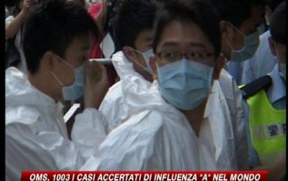 Influenza A, Oms: "1003 i contagi nel mondo"