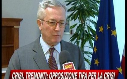 Crisi,Tremonti a Franceschini: "Governo ha agito bene"