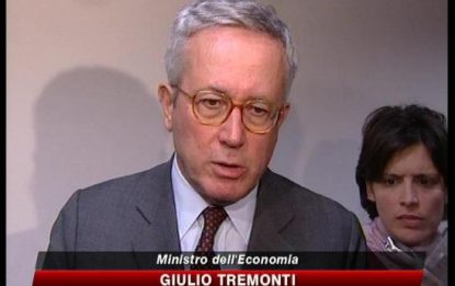 Tremonti: i conti italiani migliori degli altri grandi