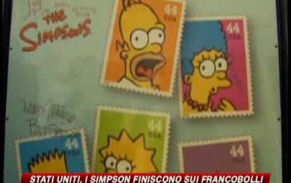 Usa, i Simpson diventano dei francobolli