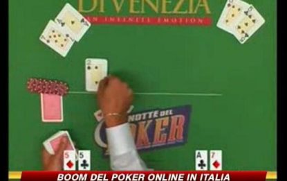 Boom del poker online in Italia