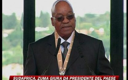 Sudafrica, Zuma giura da presidente