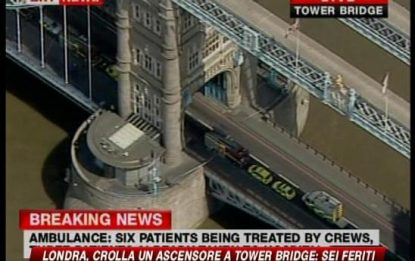 Londra, incidente ad ascensore Tower Bridge: 6 feriti