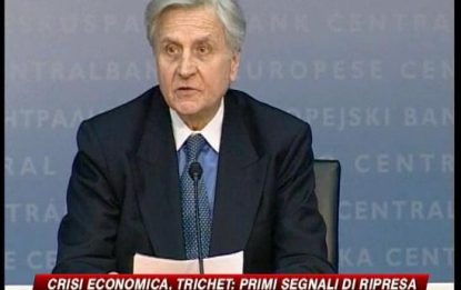 Crisi, Trichet vede i primi segnali di ripresa