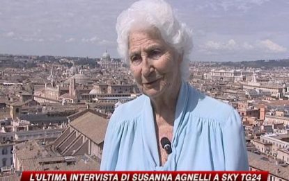 Susanna Agnelli, l'ultima intervista a SKY TG24