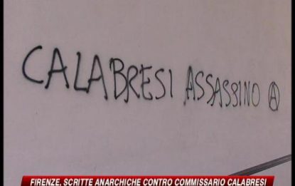 Firenze, scritte anarchiche contro commissario Calabresi