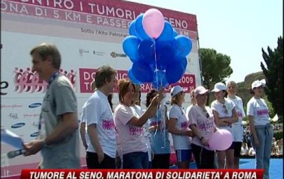 Tumore al seno, maratona di solidarietà a Roma