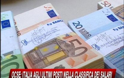 Ocse: in Italia i salari sono tra i più bassi d'Europa