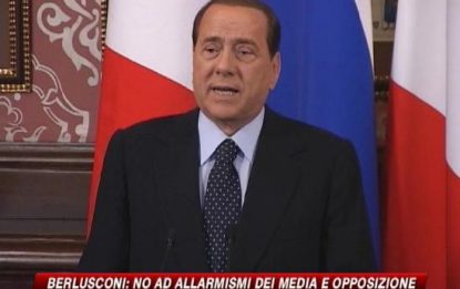 Crisi, Berlusconi contro i media: "Non è catastrofica"